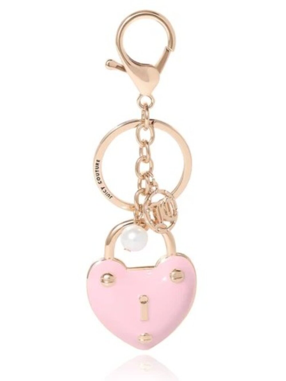 Juicy Counter Pink Padlock Heart Charm